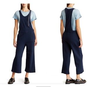 NWT AG Jeans Hepta cotton indigo crop overalls